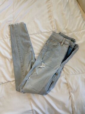 wild fable Light Blue Distressed Skinny Jeans